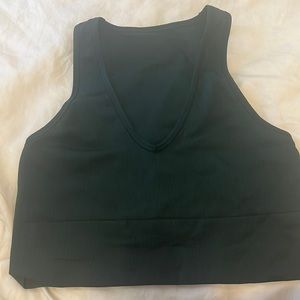 Athleta Aurora crop top size medium seaweed green